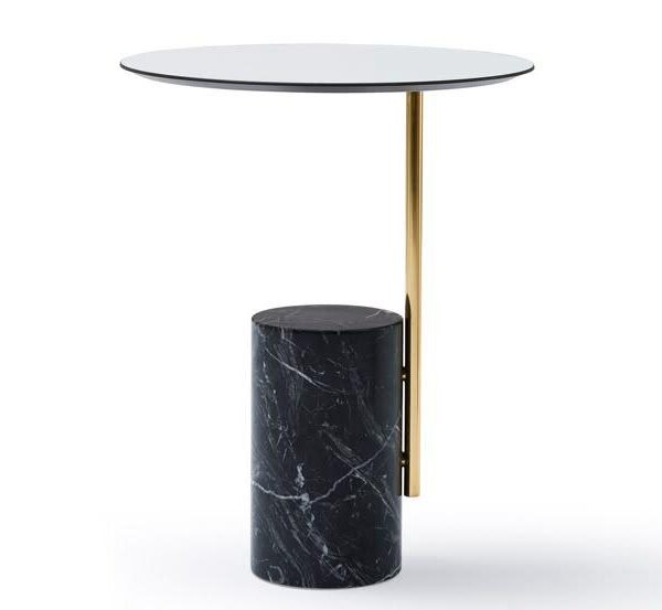 Modern Axis Marble Side Table