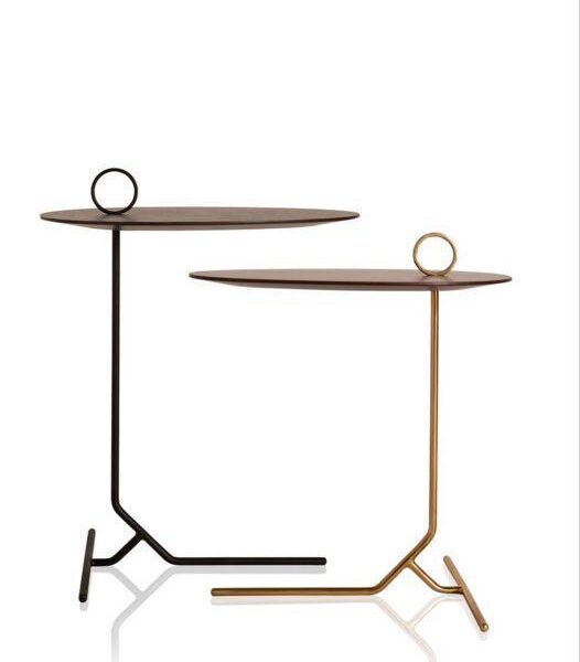 Modern Minimalist Ring Handle Side Table Set